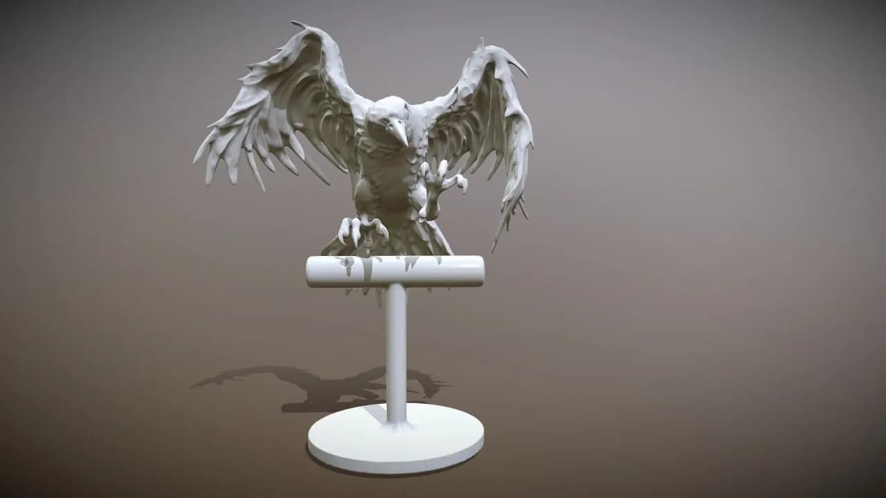 STL - Figura de cuervo fantasma