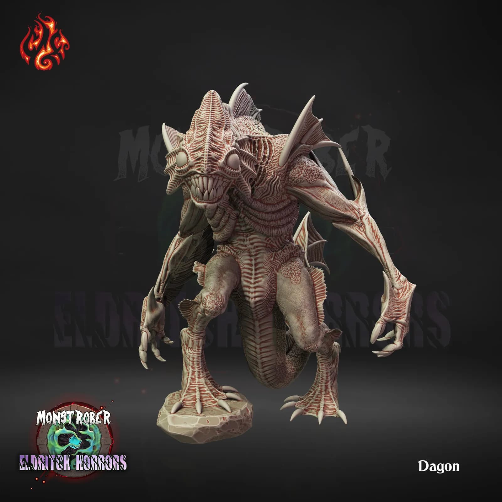 STL - Figura de Dagon render 2