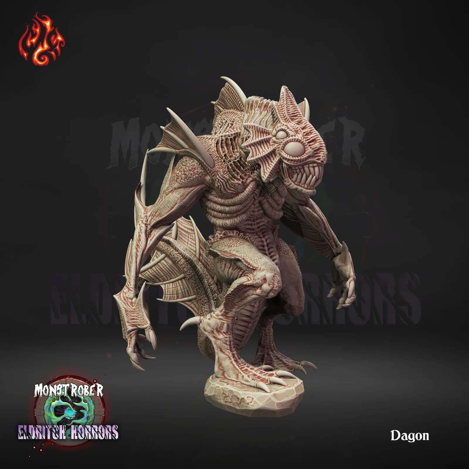 STL - Figura de Dagon render 3
