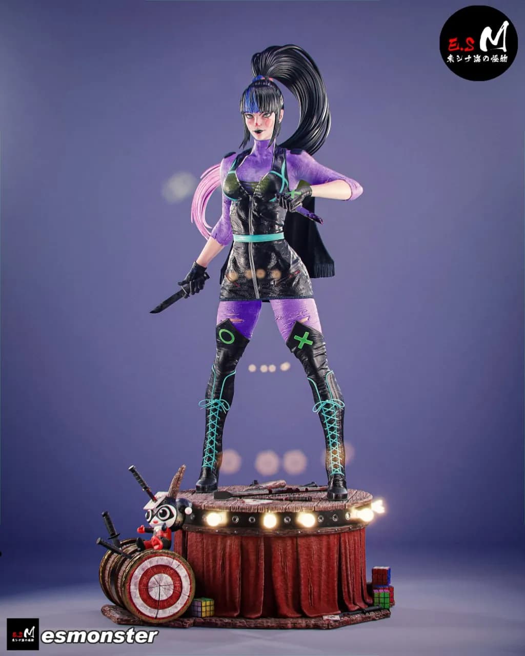 STL - Figura de Dama con Estilo Punk