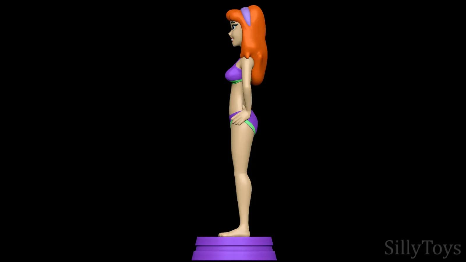 STL - Figura de Daphne Blake en bikini render 3