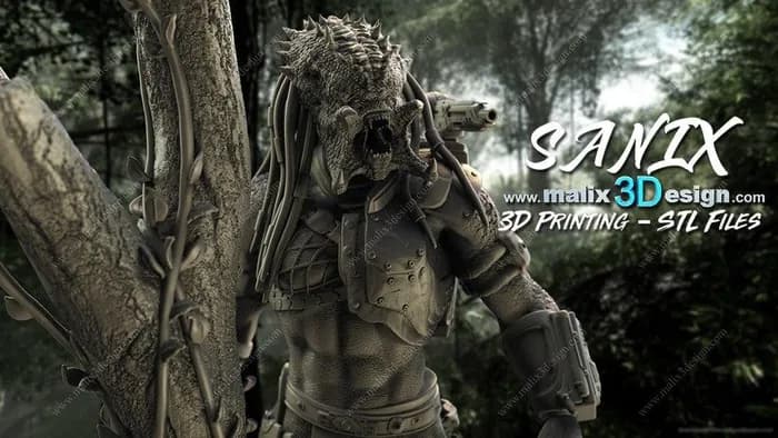 STL - Figura de depredador de resina