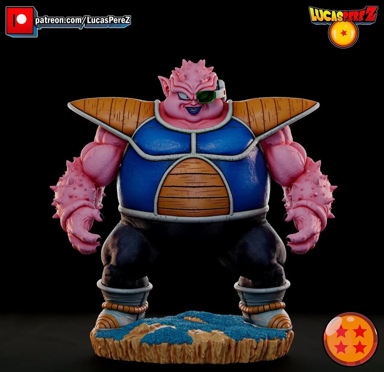 STL - Figura de Dodoria render 2