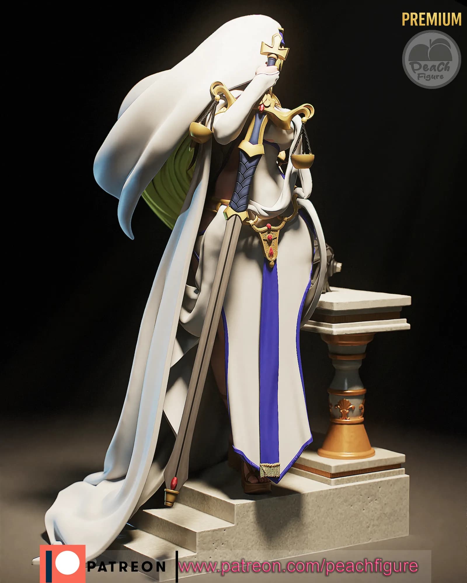 STL - Figura de Doncella Espada