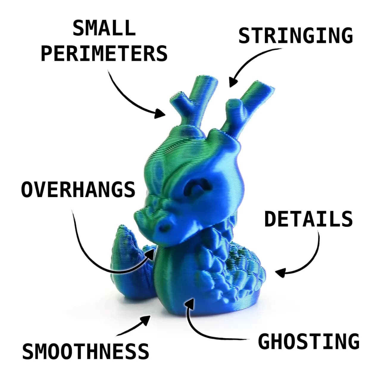 STL - Figura de dragón Cali render 2