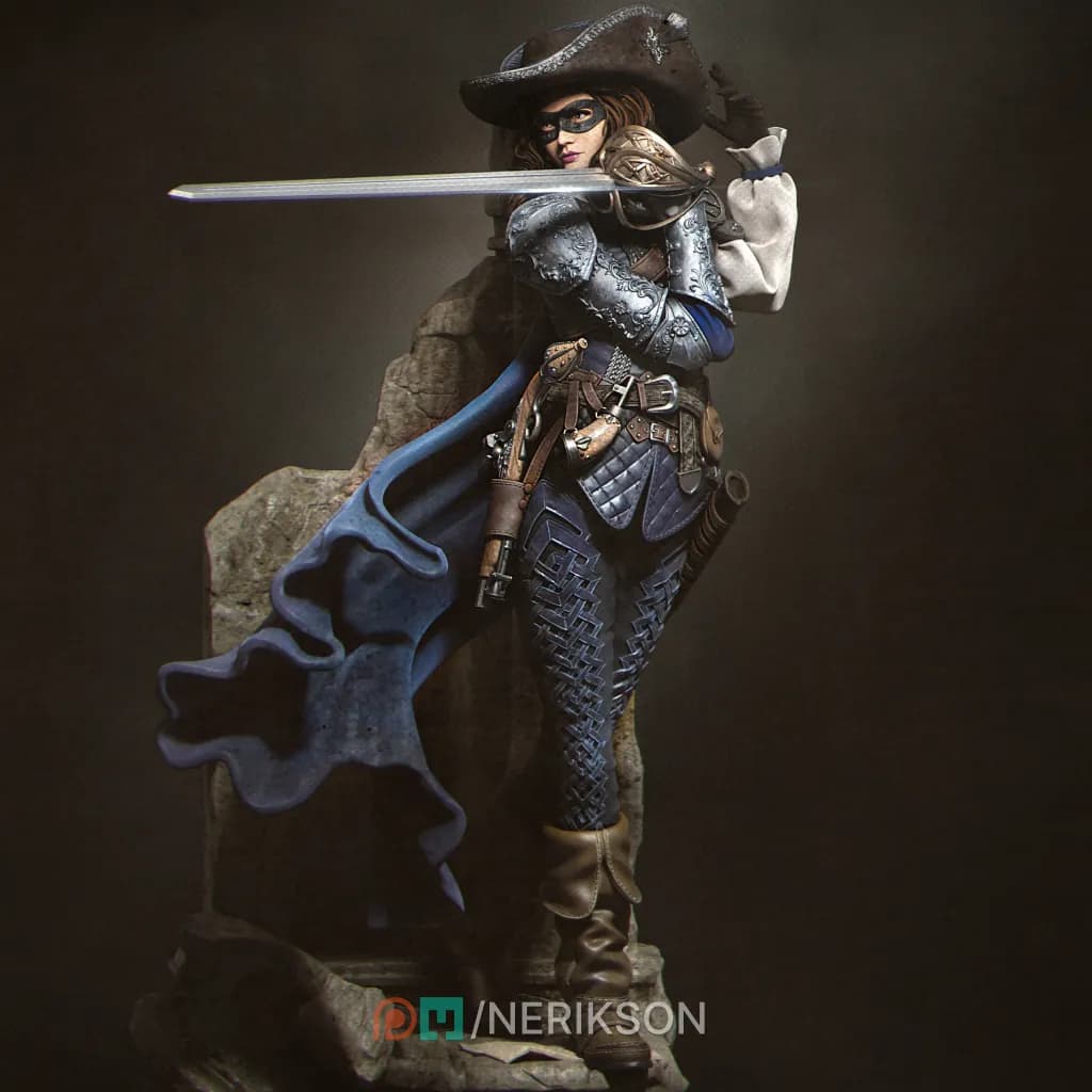 STL - Figura de duelistá femenina