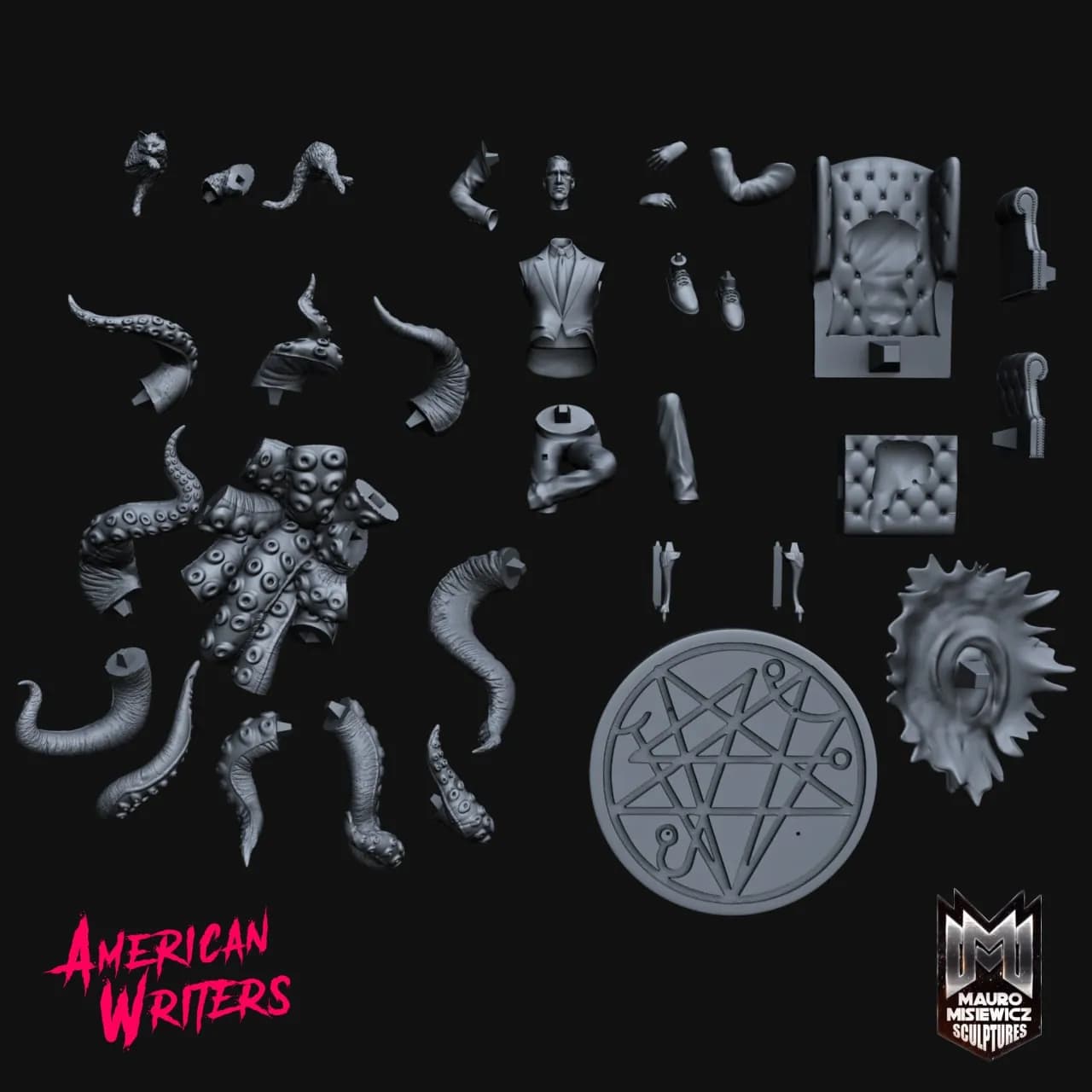 STL - Figura de Edgar Allan Poe