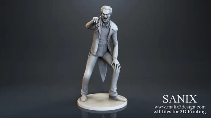 STL - Figura de El Joker render 5