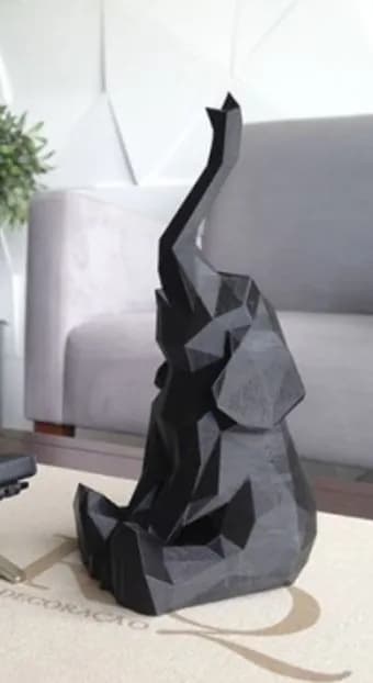 STL - Figura de elefante geométrica