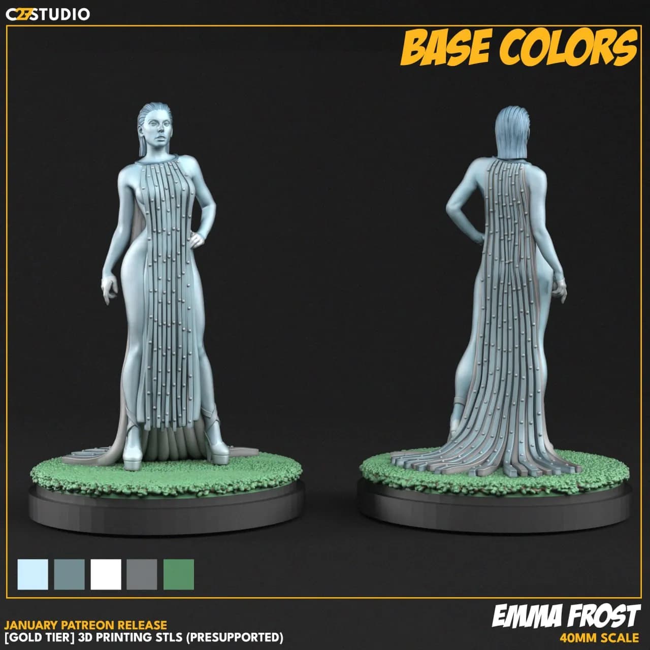 STL - figura de Emma Frost