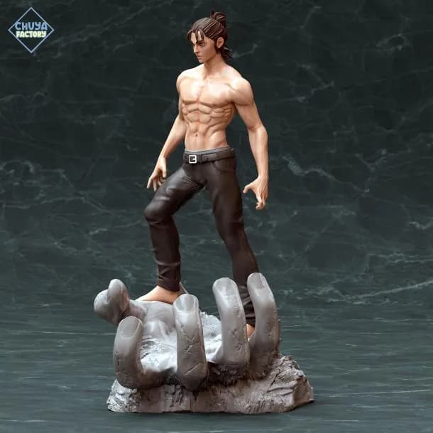 STL - Figura de Eren Jaeger render 3
