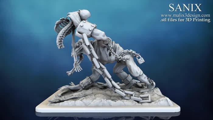 STL - figura de esqueleto Lifestealer render 5