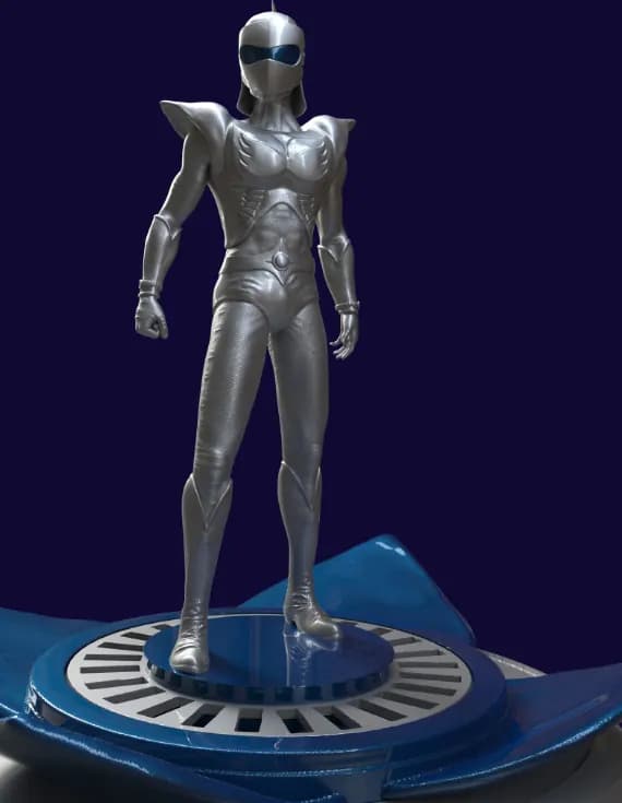 STL - Figura de estatua de Actarus render 3