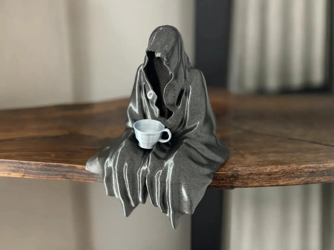 STL - figura de fantasma con taza