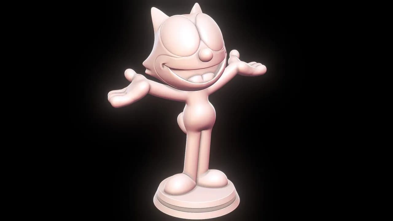 STL - Figura de Felix el Gato