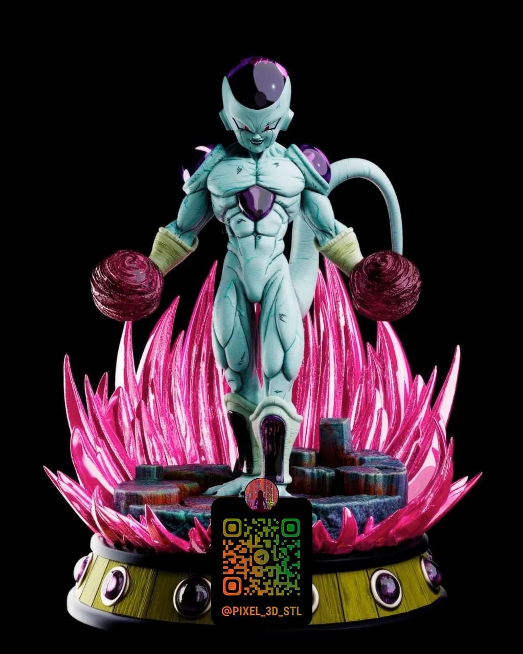 STL - Figura de Frieza de Dragon Ball render 2