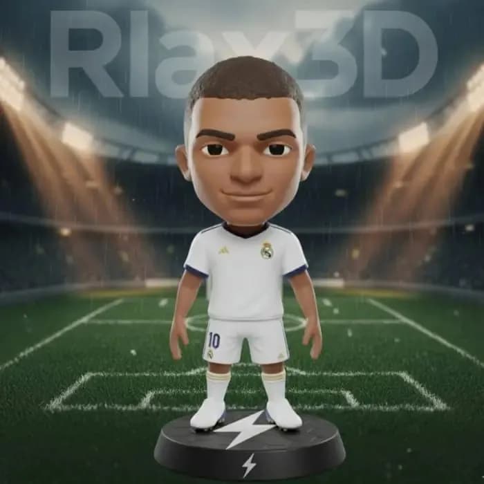STL - Figura de fútbol Mbappé