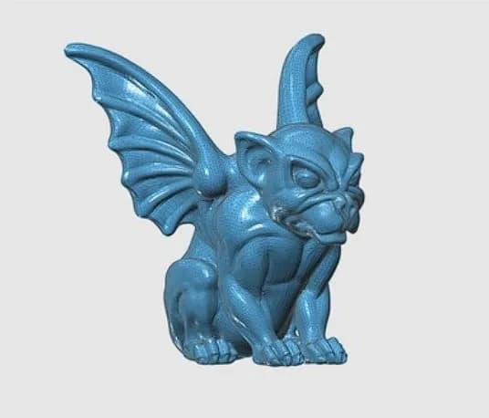 STL - figura de gárgola alada