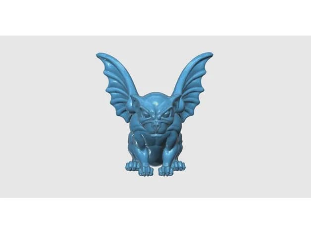 STL - figura de gárgola alada render 3
