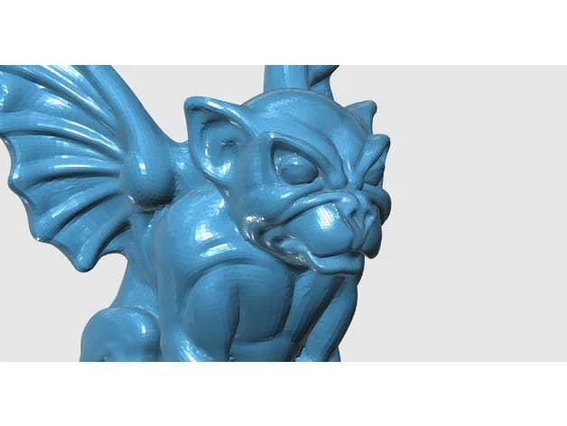 STL - figura de gárgola alada render 4