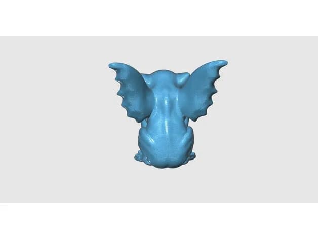 STL - figura de gárgola alada render 5
