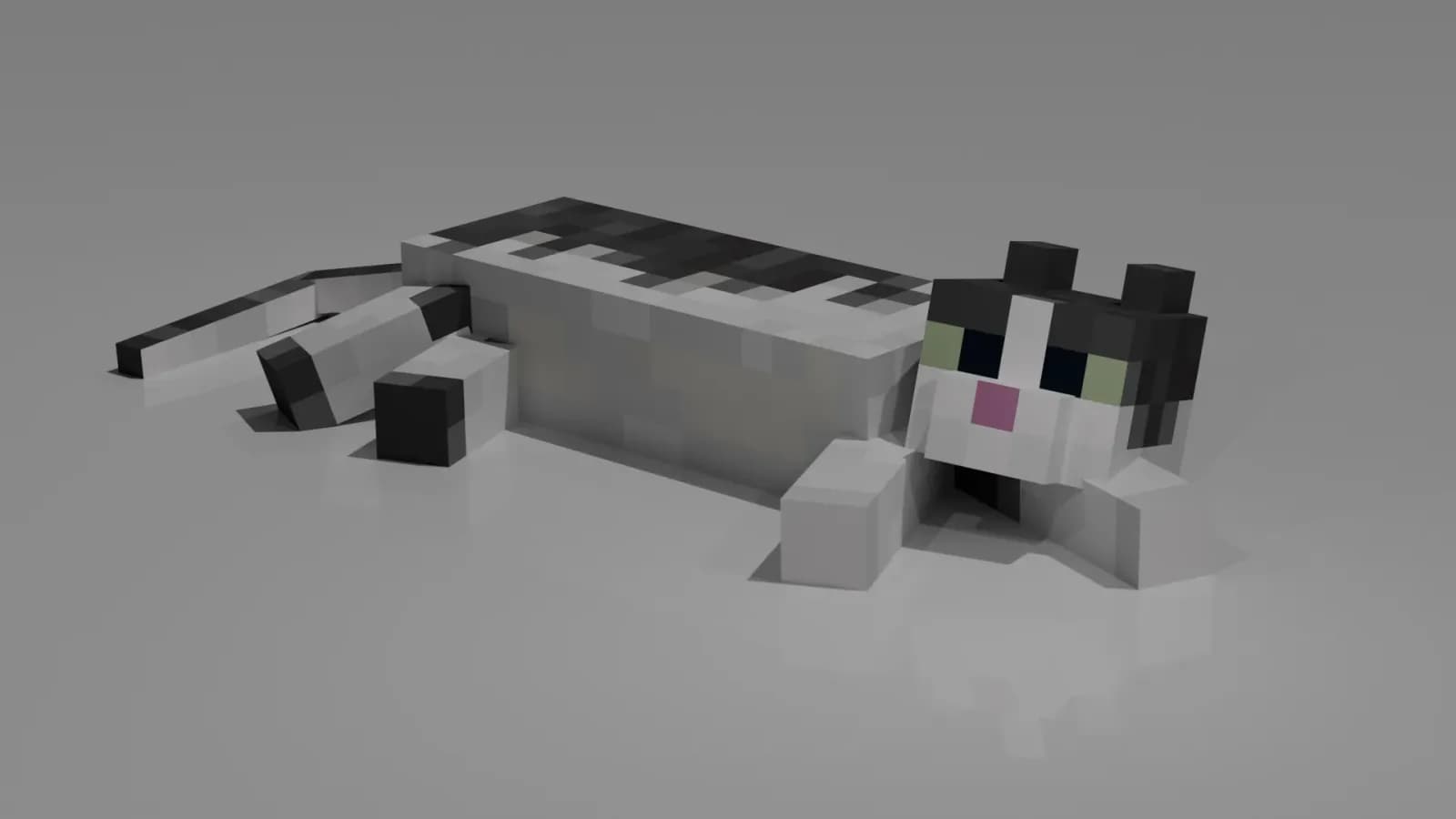 STL - Figura de gato de Minecraft