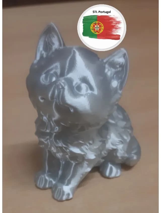 STL - Figura de gato estilizado render 3