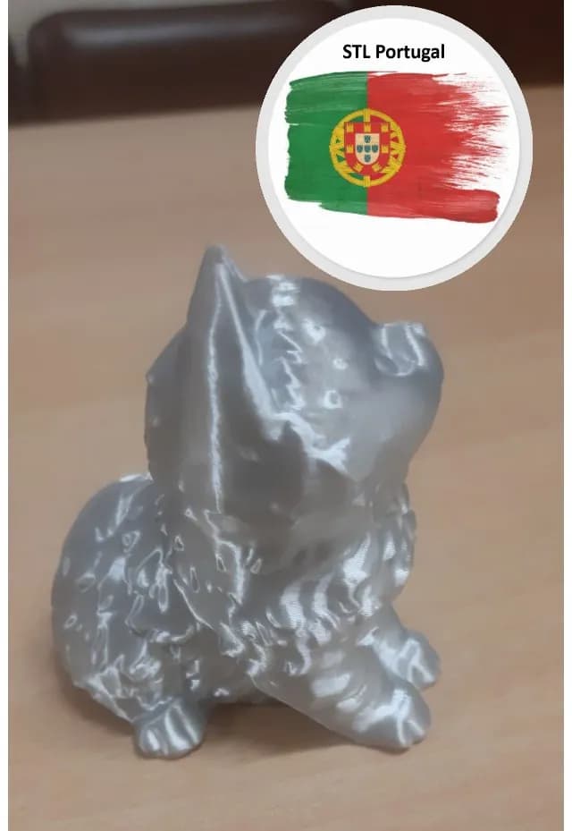 STL - Figura de gato estilizado render 4