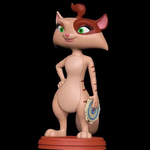 STL - Figura de Gato Tamborilero