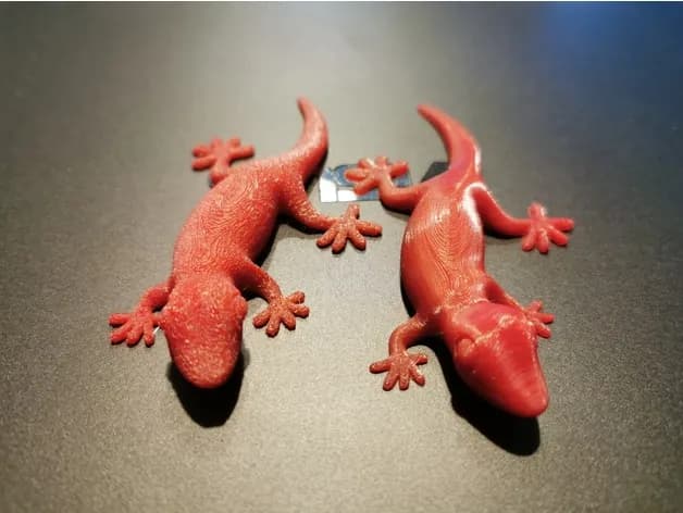 STL - Figura de Gecko con Imán render 3