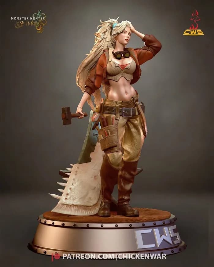STL - Figura de Gemma de Monster Hunter render 2