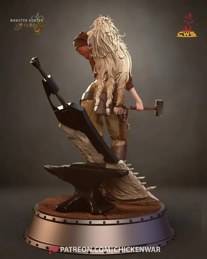STL - Figura de Gemma de Monster Hunter render 5