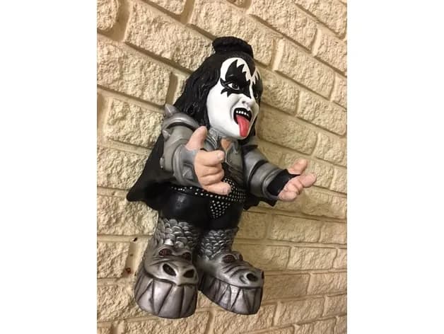 STL - Figura de Gene Simmons de Kiss render 2