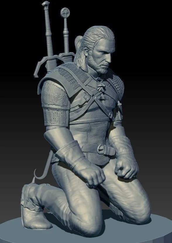 STL - Figura de Geralt de The Witcher