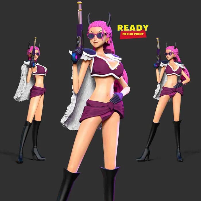 STL - Figura de Ginrummy de One Piece render 2