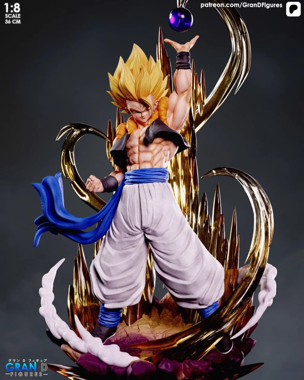 STL - Figura de Gogeta en pose dinámica