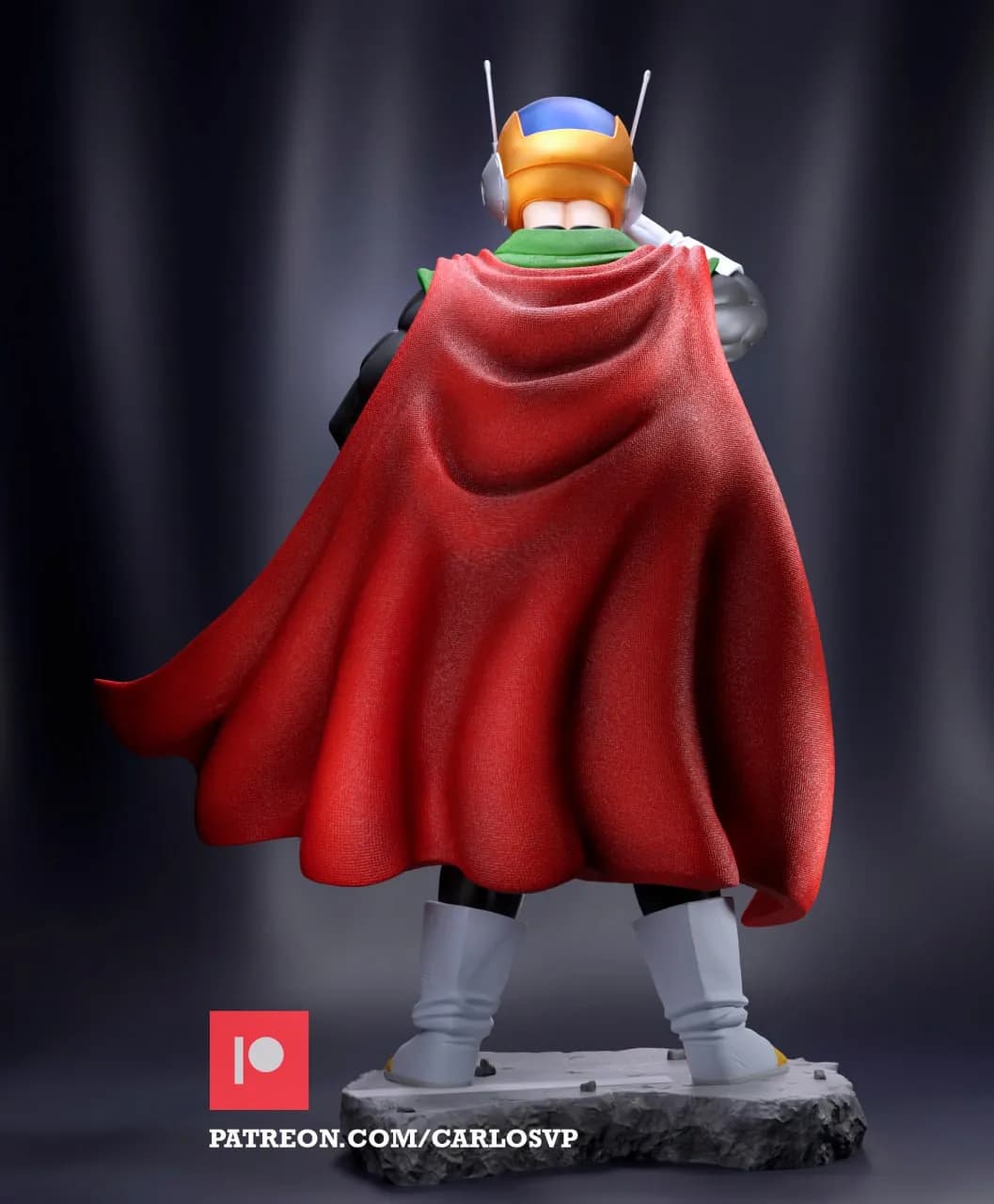 STL - Figura de Gohan Guerrero Saiyan render 5