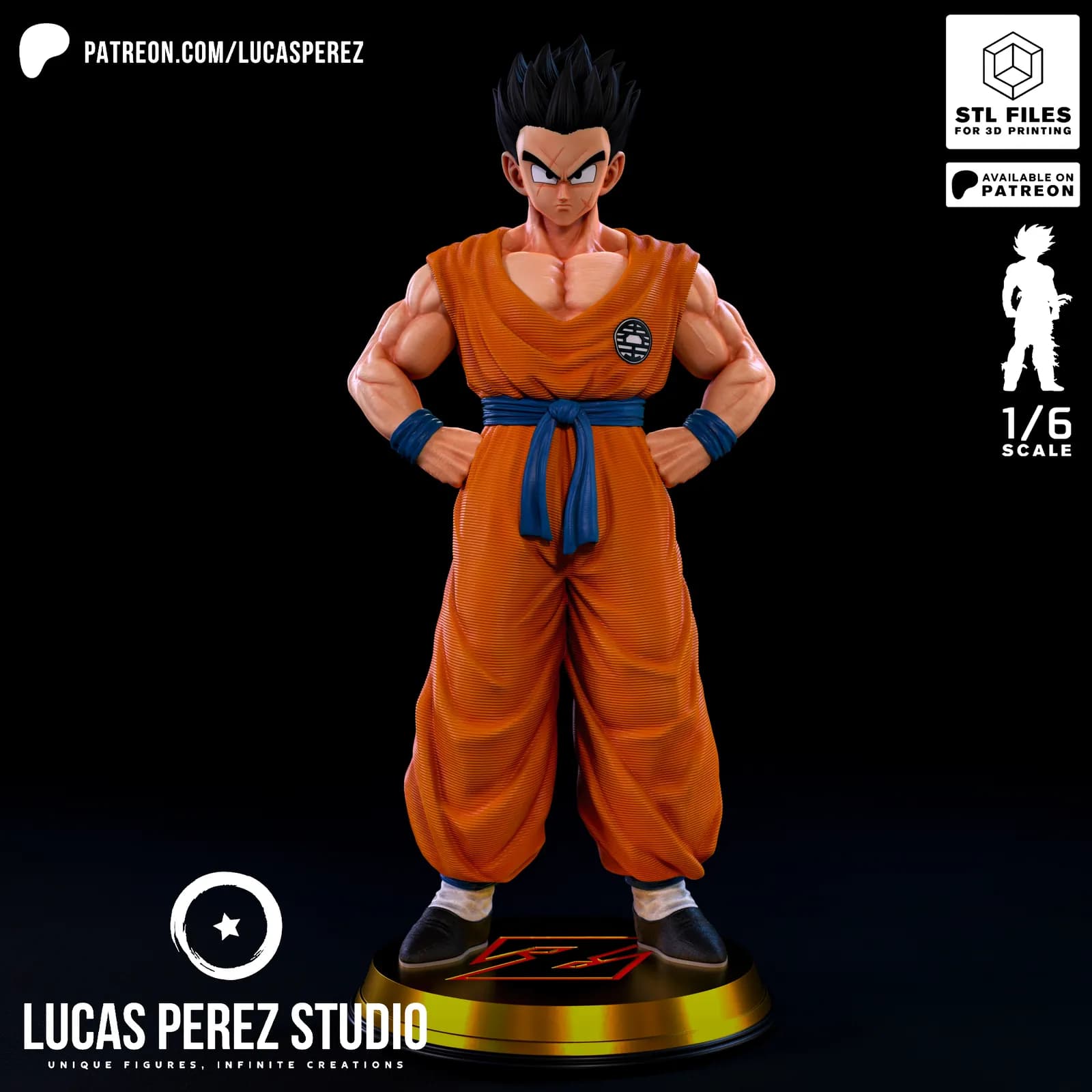 STL - Figura de Gohan Saiyajin