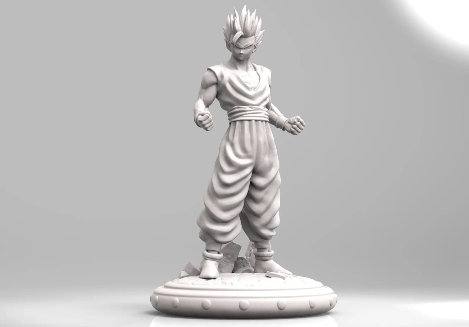 STL - Figura de Gohan "Super Hero" render 2