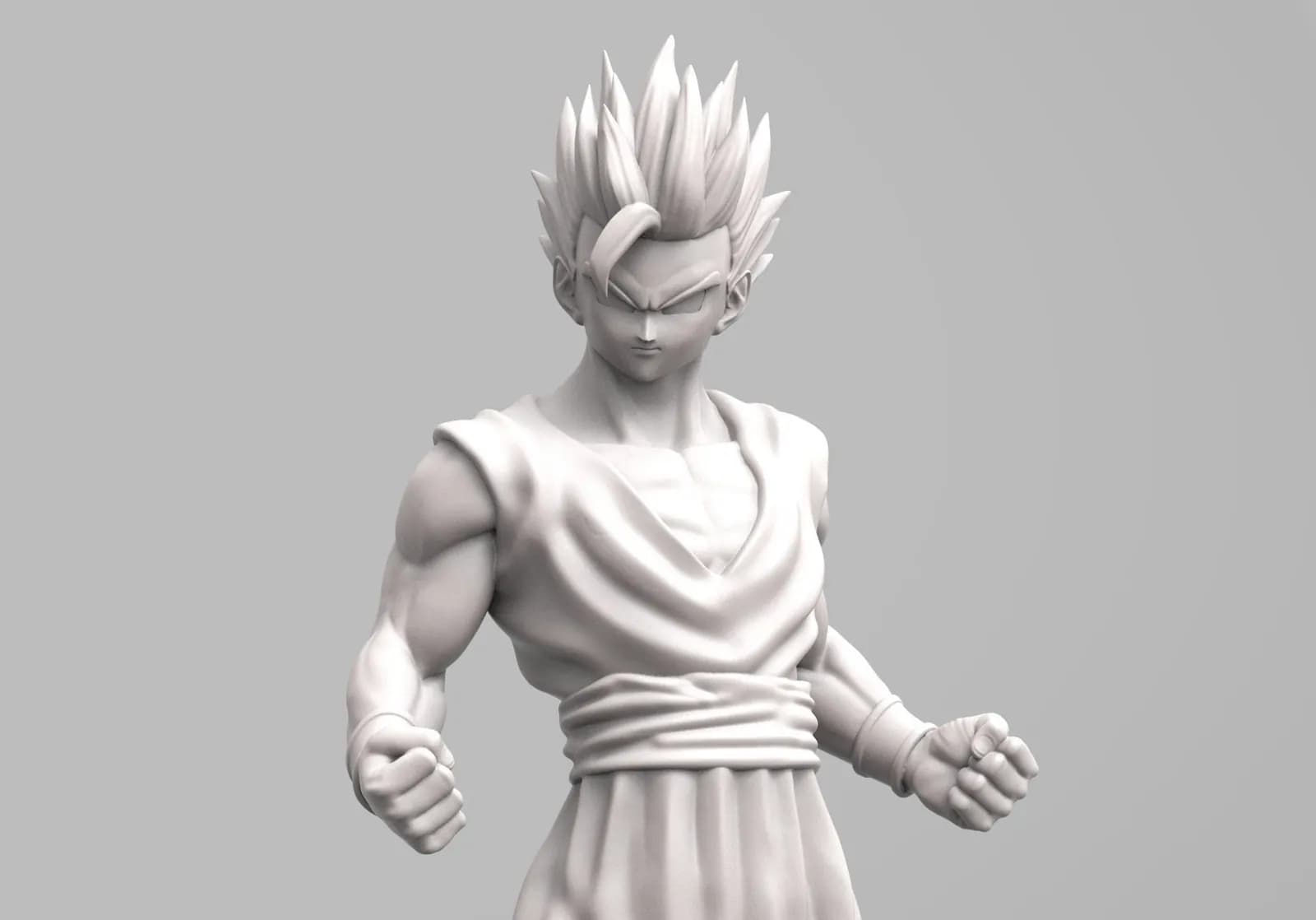 STL - Figura de Gohan "Super Hero" render 3