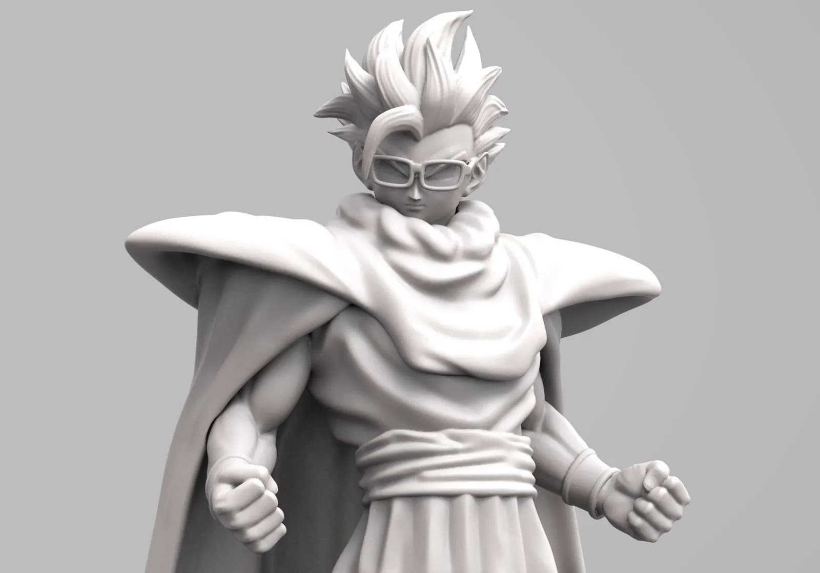 STL - Figura de Gohan "Super Hero" render 4