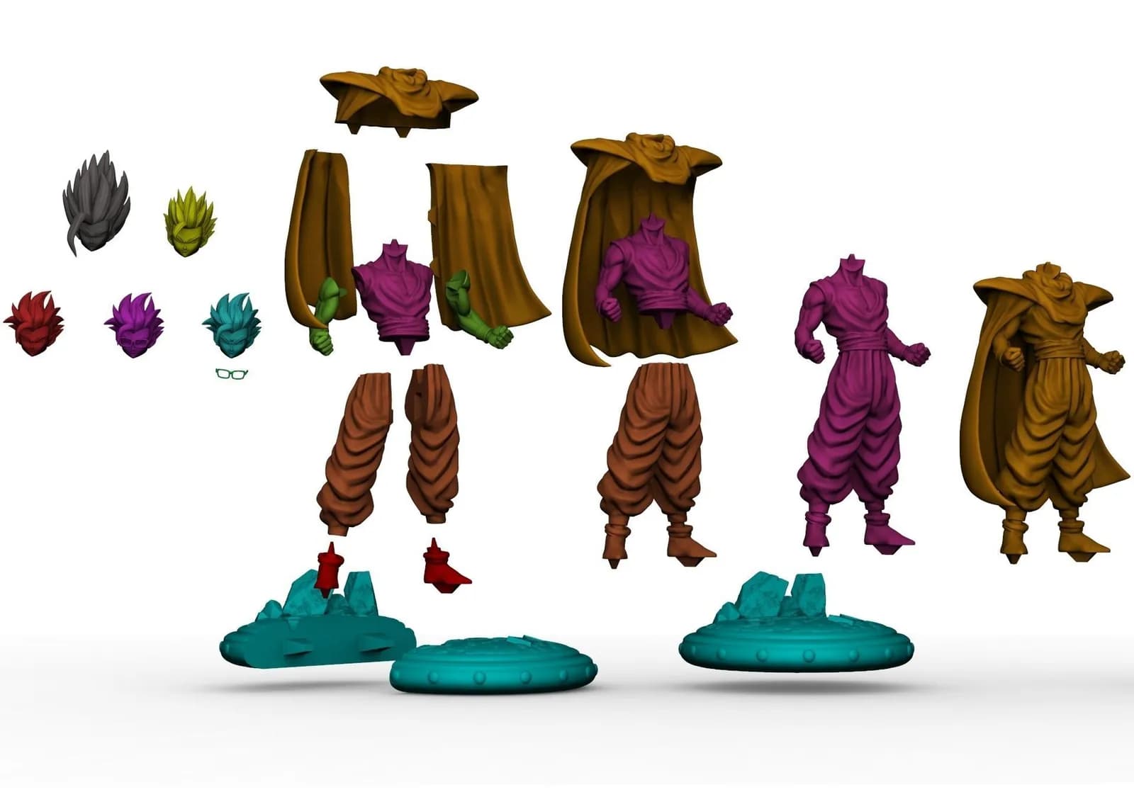 STL - Figura de Gohan "Super Hero" render 5