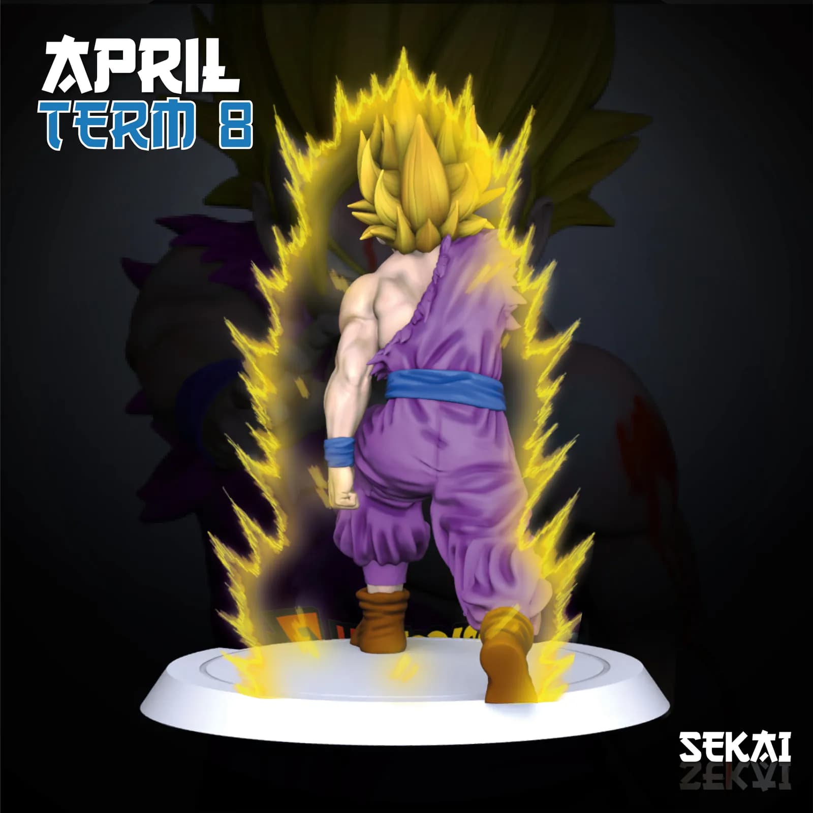 STL - Figura de Gohan Super Saiyan 2 render 3