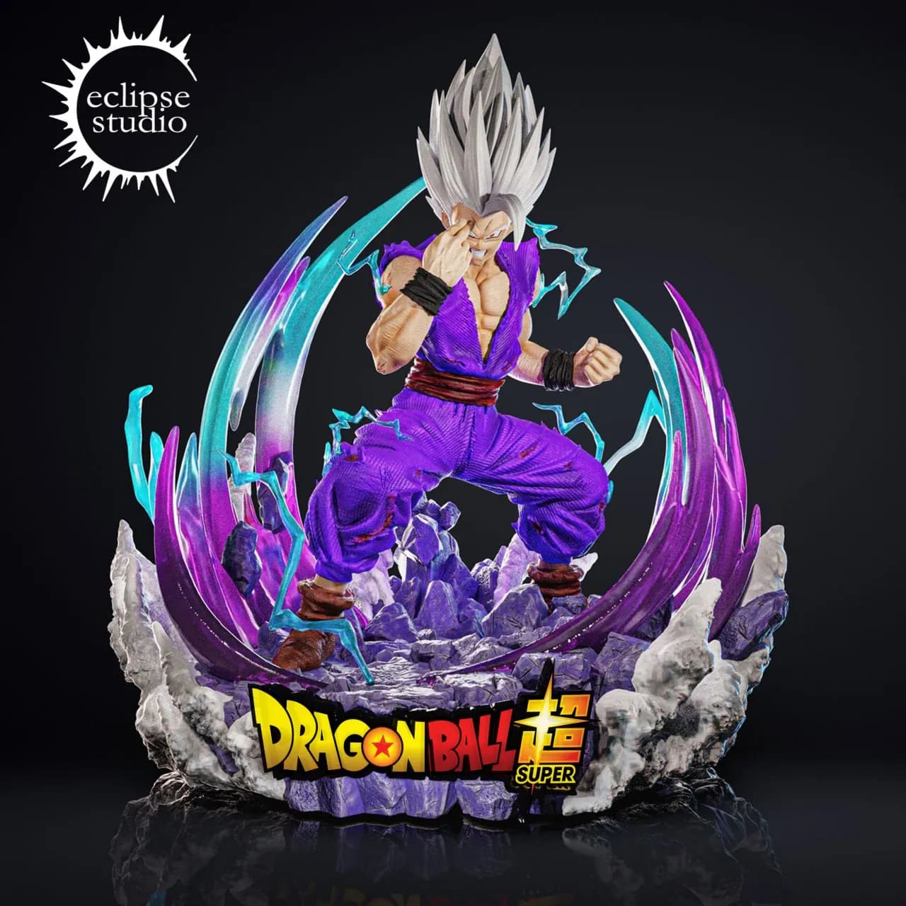 STL - Figura de Gohan Super Saiyan 2 3 render 2