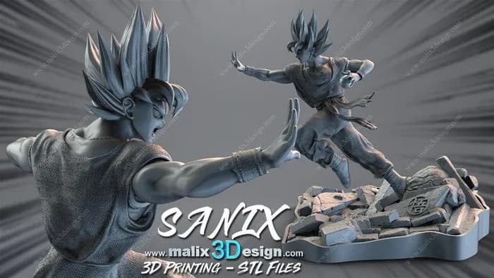 STL - Figura de Goku