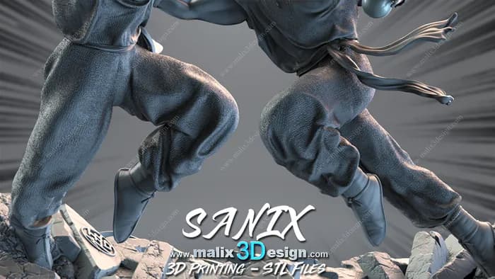 STL - Figura de Goku render 3