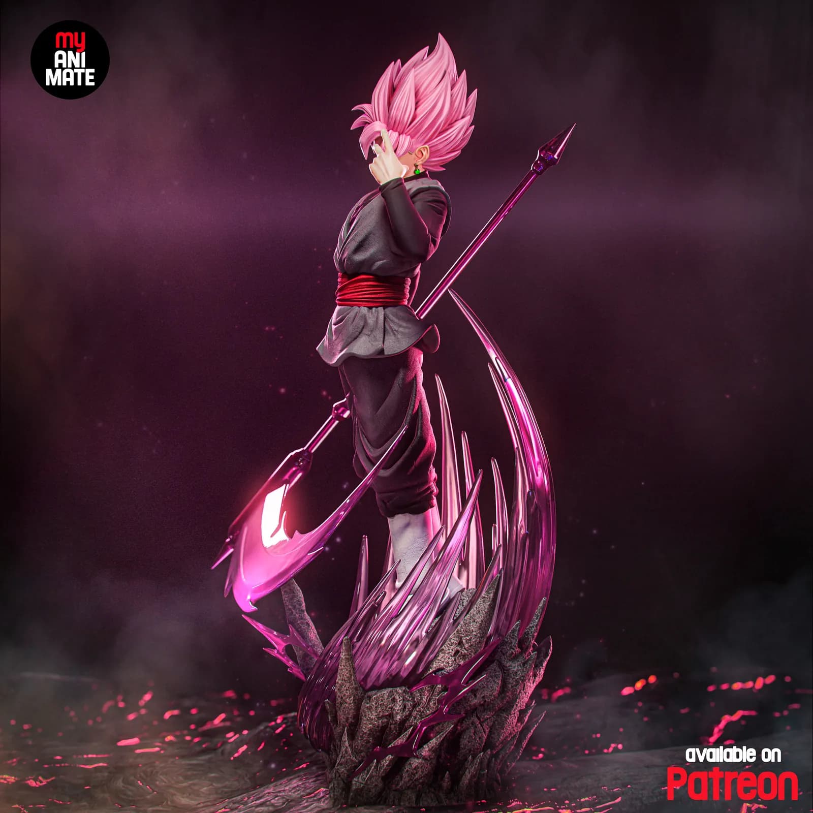 STL - Figura de Goku Black 2 render 4