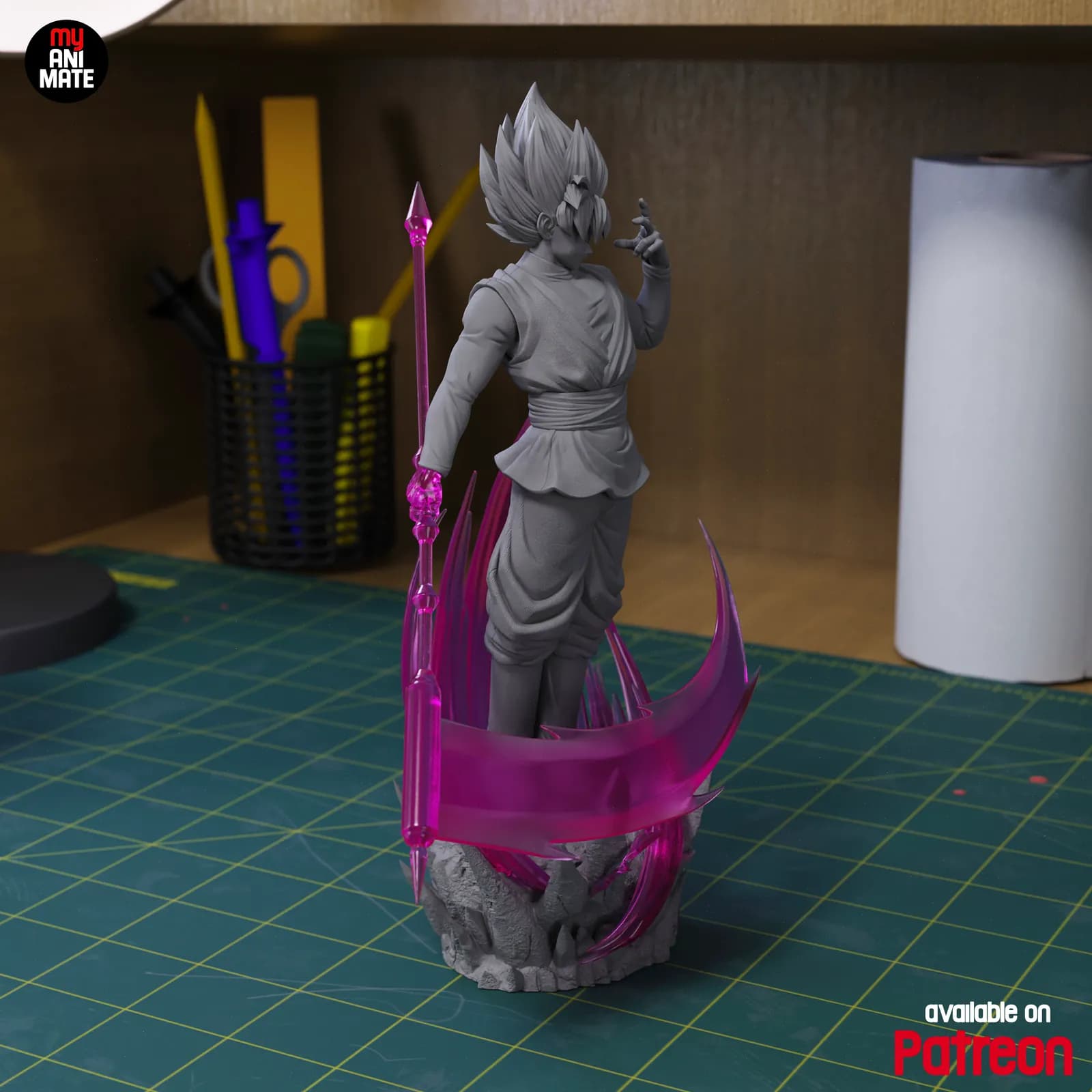 STL - Figura de Goku Black 2 render 5