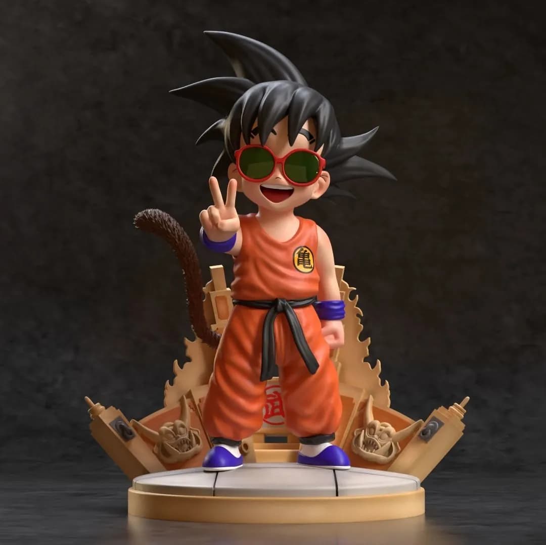 STL - Figura de Goku con gafas de sol