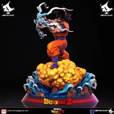 STL - Figura de Goku estilo anime 2